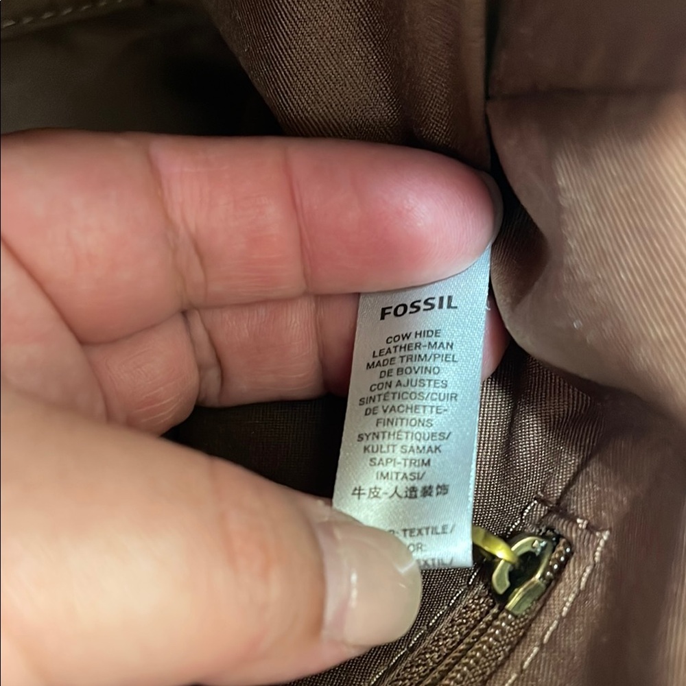 Fossil Jacqueline Brown Leather satchel - Picture 7 of 10